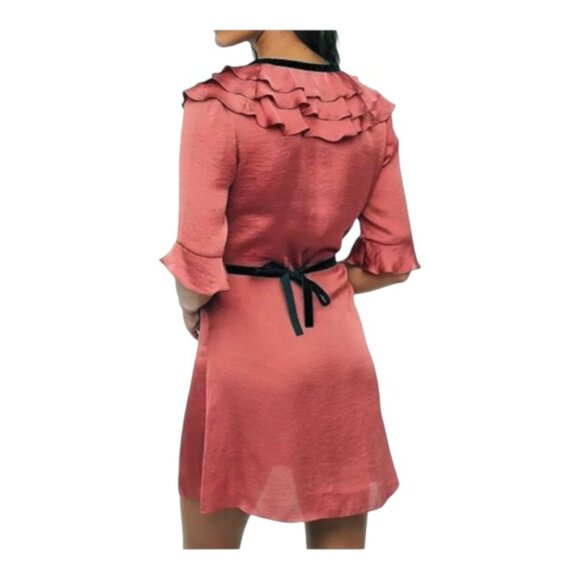 For Love and Lemons XS Skivvies Aileen Wrap Robe NEW WITH TAGS - Picture 2 of 6